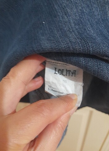36 Beden Lolita Marka Kot Elbise
