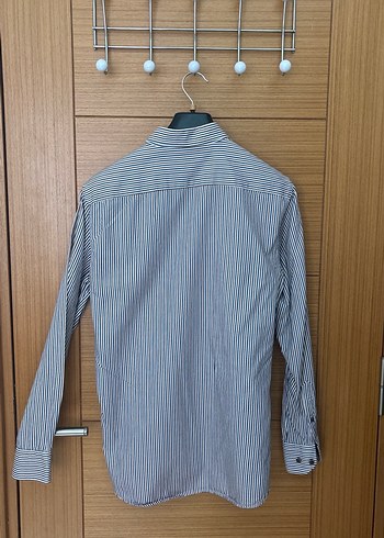 Centone Mavi ve Bal Çizgili Erkek Gömlek Uzun Kollu - Görsel 2