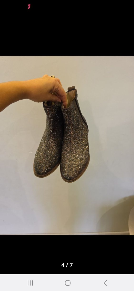 Kahverengi Parlak Topuklu Kadın Bot - Görsel 4