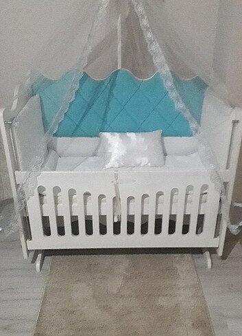 BURSA İÇİ kapitone besik 60CM 120CM cibinlikle - Görsel 2