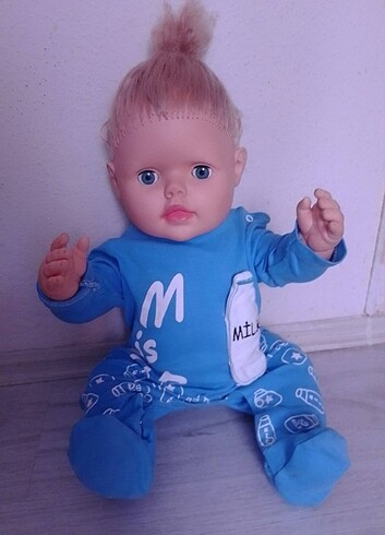 Konuşan pilli bebek 50cm  - Görsel 9