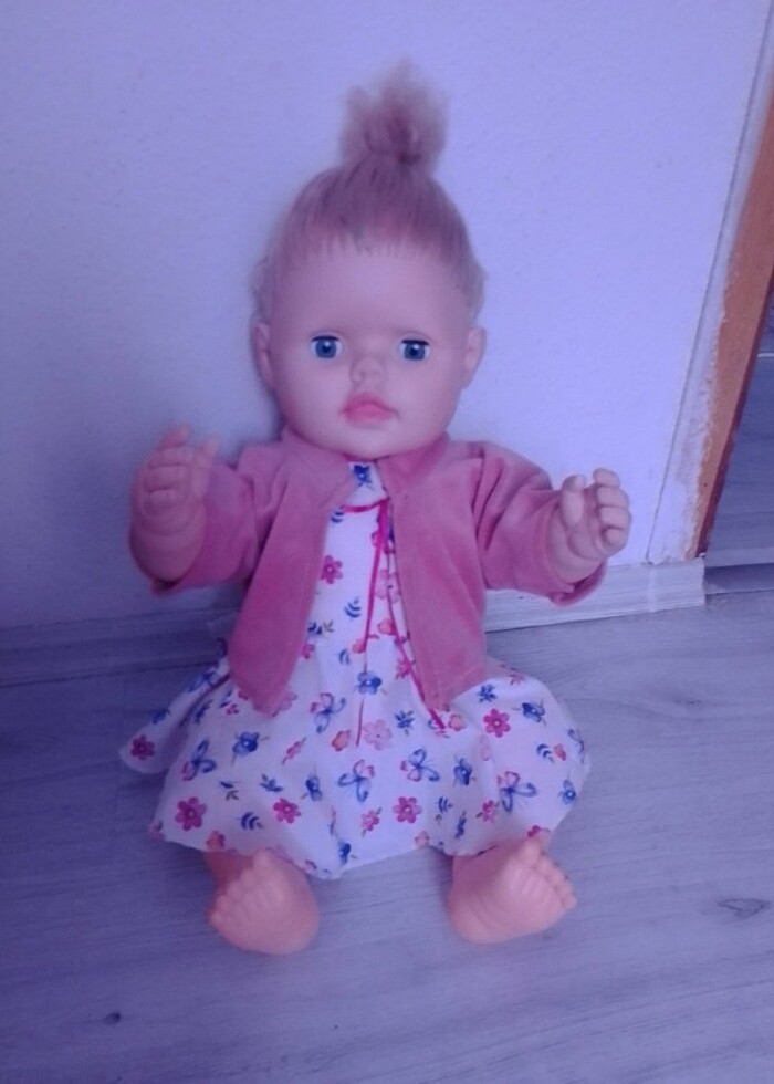 Konuşan pilli bebek 50cm  - Görsel 2