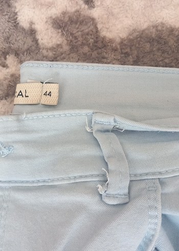 Mavi Kadın lcv mavisi lira şalvar pantolon  parlemet mavi özel d - Görsel 4