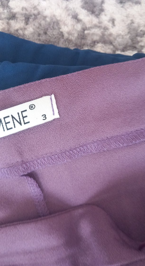 Mavi Kadın lcv mavisi lira şalvar pantolon  parlemet mavi özel d - Görsel 5