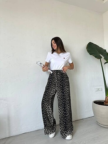 Zara leopar pantolon