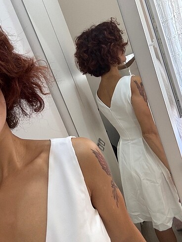 Beyaz bayan elbise - Görsel 15