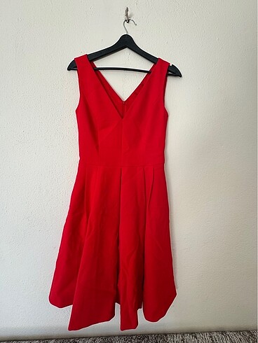 Bayan kırmızı elbise - Görsel 11