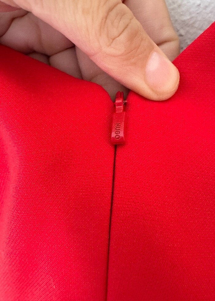 Bayan kırmızı elbise - Görsel 5