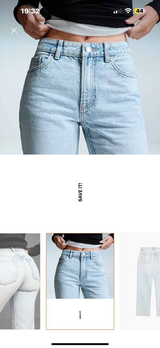 Bershka Etiketli Straight Fit Denim Jean - Görsel 5