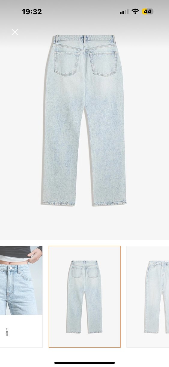 Bershka Etiketli Straight Fit Denim Jean - Görsel 3