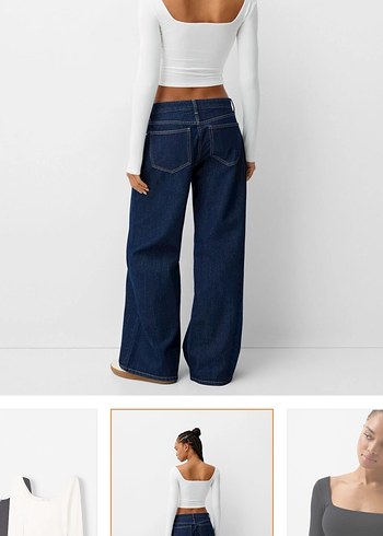 Bershka Etiketli 2Li Üst - Görsel 4