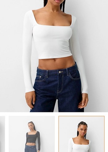 Bershka Etiketli 2Li Üst - Görsel 3