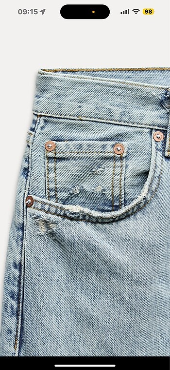 32 Beden mavi Renk ZARA ETİKETLİ PANTOLON