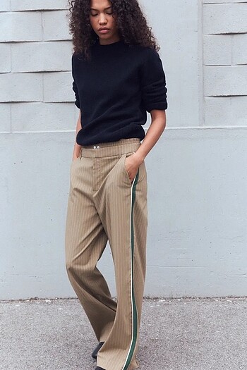 Zara çizgili pantolon