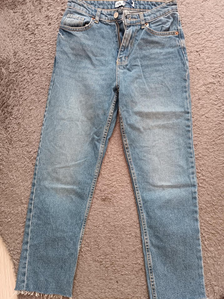 Gri Tie-Dye Normcore Kadın Denim Pantolon - Görsel 4