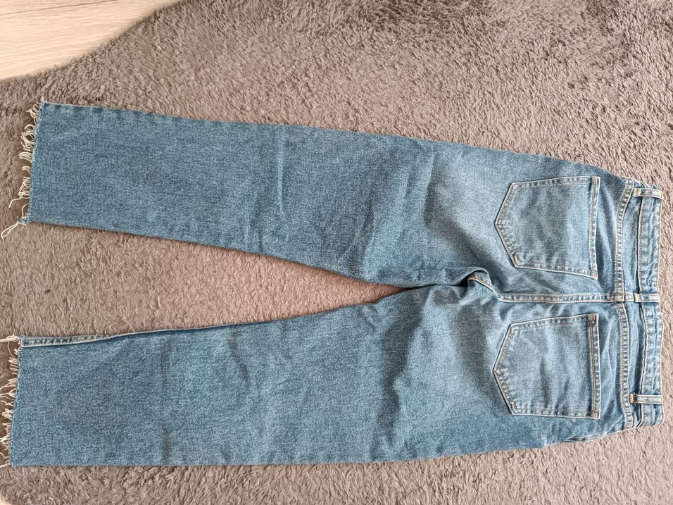 Gri Tie-Dye Normcore Kadın Denim Pantolon - Görsel 2