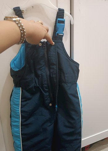 Mavi Kemerli Erkek Çocuk Kışlık Tulum - Görsel 2