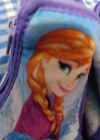 Kız Çocuk Renkli Frozen Sıcak Terlik - Görsel 2