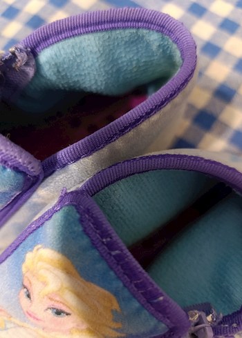 Kız Çocuk Renkli Frozen Sıcak Terlik - Görsel 4