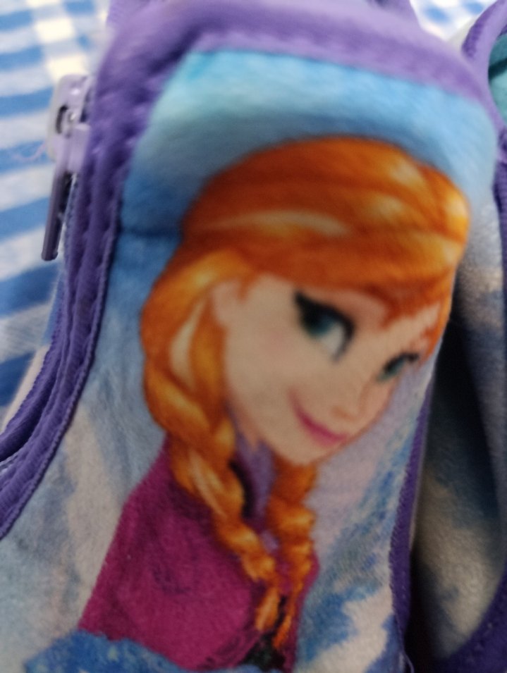 Kız Çocuk Renkli Frozen Sıcak Terlik - Görsel 2