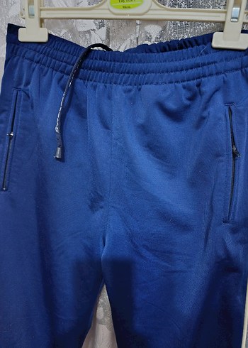 Erkek  Mavi Rahat Kesim Eşofman Altı - Görsel 3