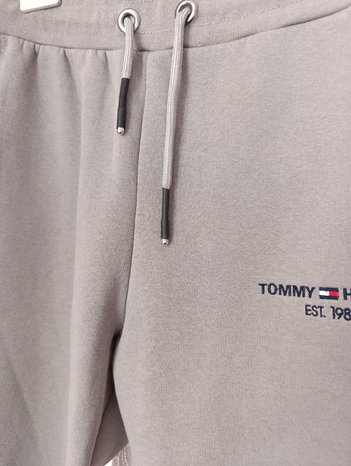 Gri Tommy Hilfiger Rahat Kesim erkek Eşofman - Görsel 3