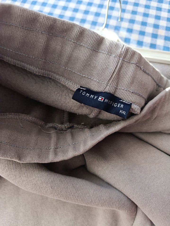 Gri Tommy Hilfiger Rahat Kesim erkek Eşofman - Görsel 5