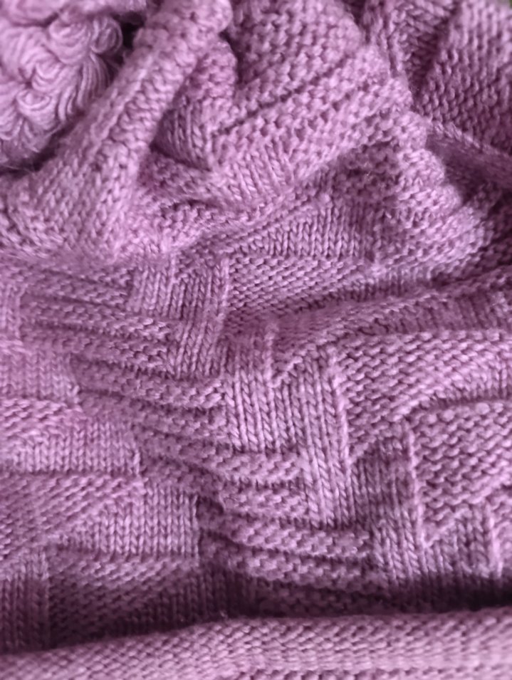 Mor Örgü Kadın Bere - Görsel 3