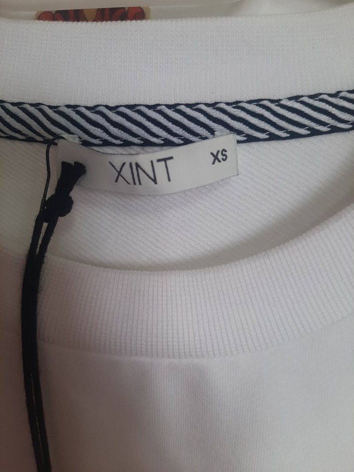 Beyaz Baskılı Kadın Sweatshirt - Görsel 3