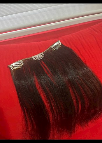 Gerçek Saç 8 parça çıtçıt - Görsel 4