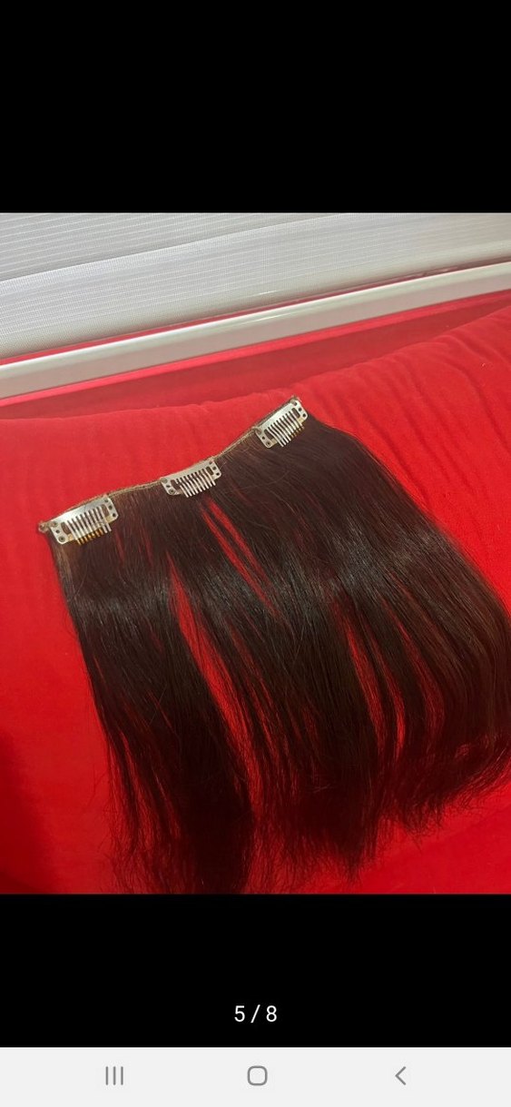 Gerçek Saç 8 parça çıtçıt - Görsel 4