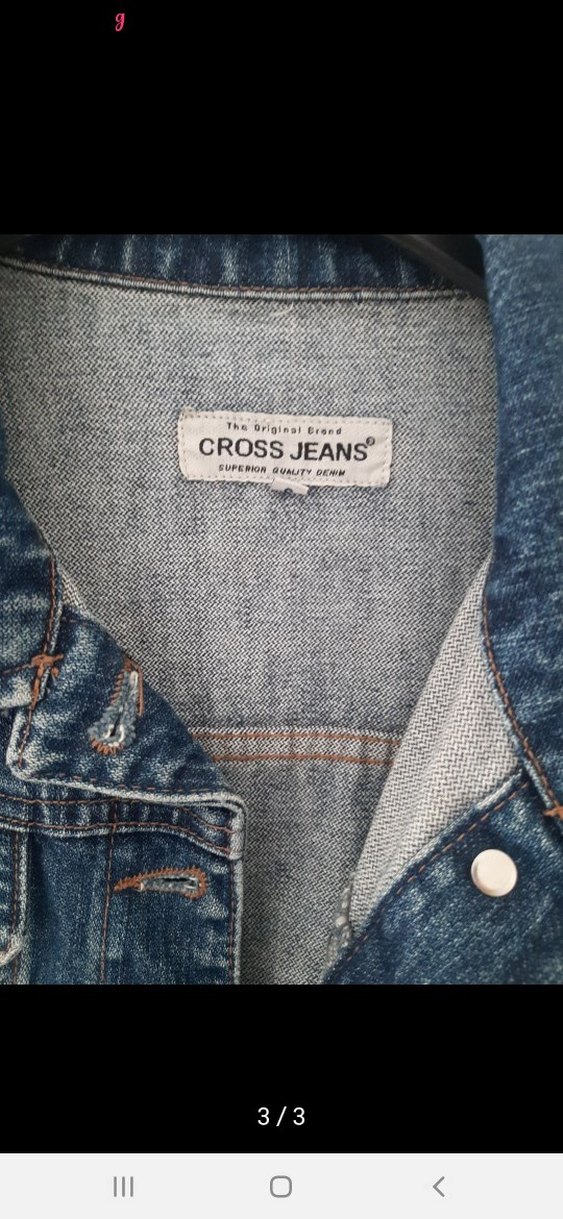 Kadın Lacivert Düğmeli Denim Ceket - Görsel 3