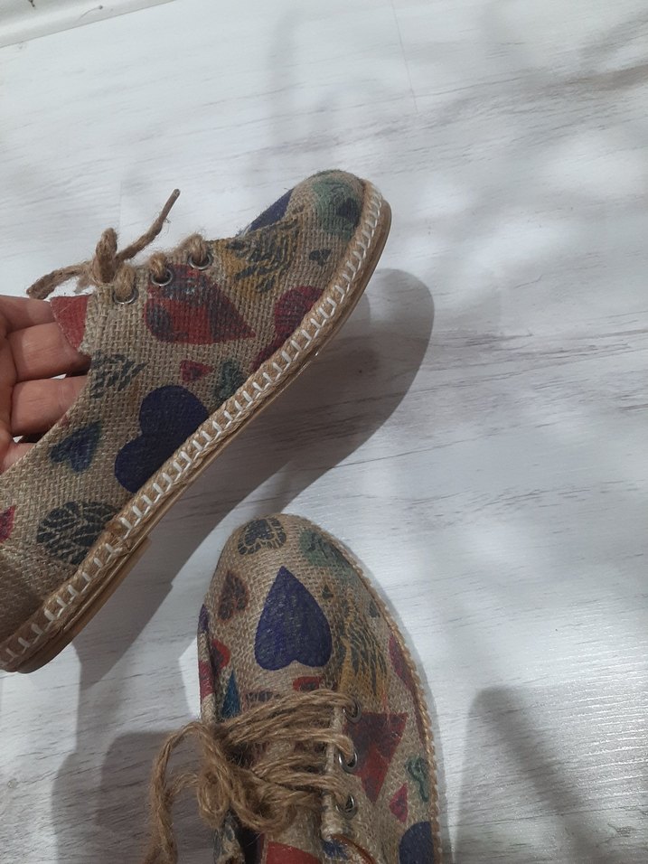 Çok Renkli Bohem Espadril - Görsel 3