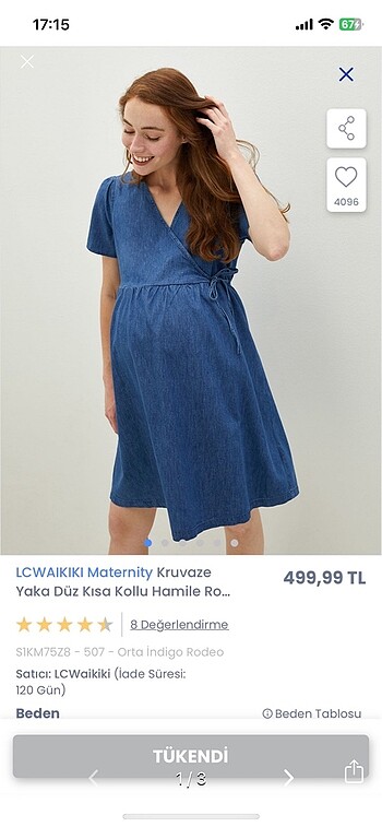 LCW hamile elbisesi
