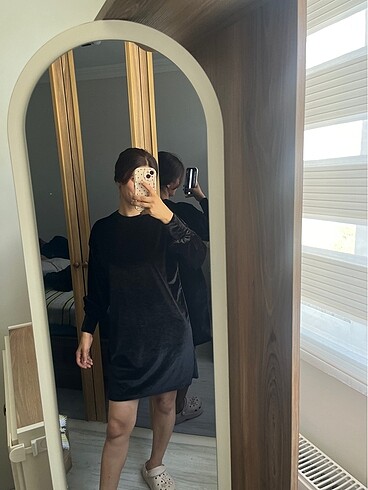 Elbise tunik kadife