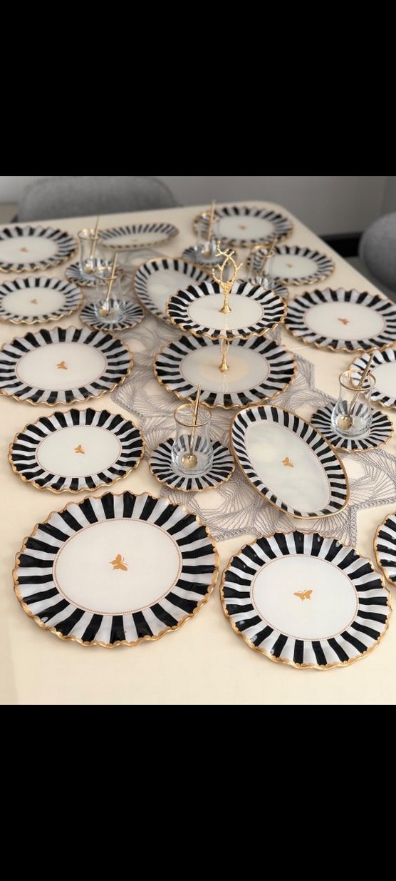 Zebra Desenli Modern Tabak Seti - Görsel 3