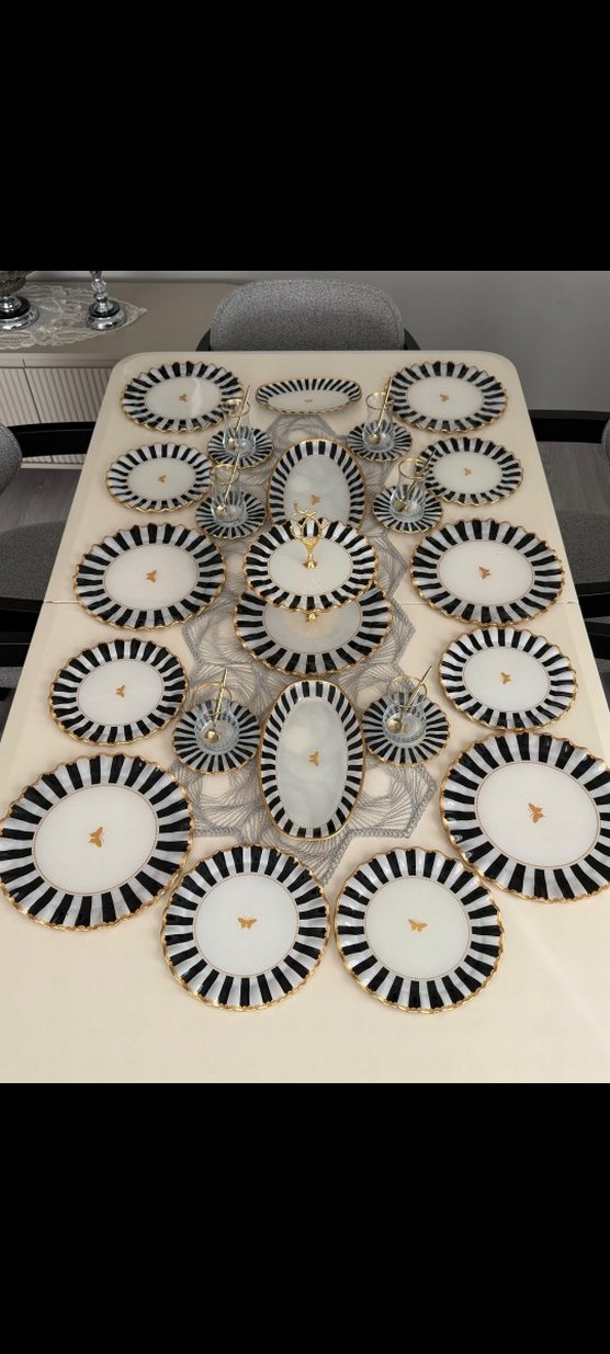 Zebra Desenli Modern Tabak Seti - Görsel 4