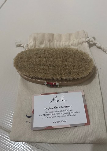 Marle Mini At Tüyü Selülit Fırçası Bej - Görsel 5