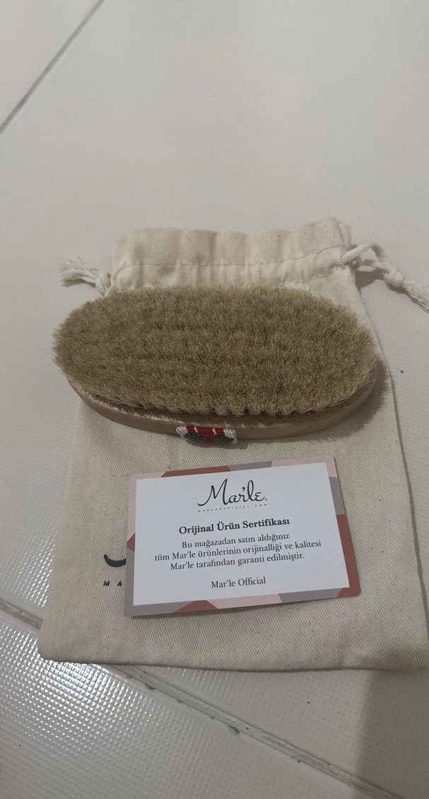 Marle Mini At Tüyü Selülit Fırçası Bej - Görsel 5