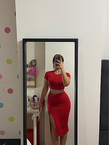 Bershka Etek-crop takım