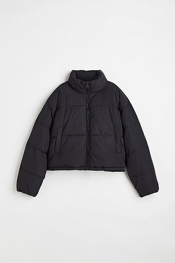 H&M siyah oversize mont