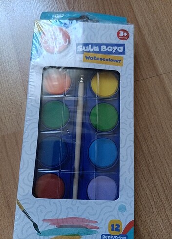 Bubu 12 renk sulu boya 23 mm 