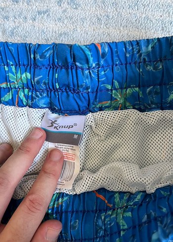 Mavi Erkek Mayo Şort palmiye desenli - Görsel 3