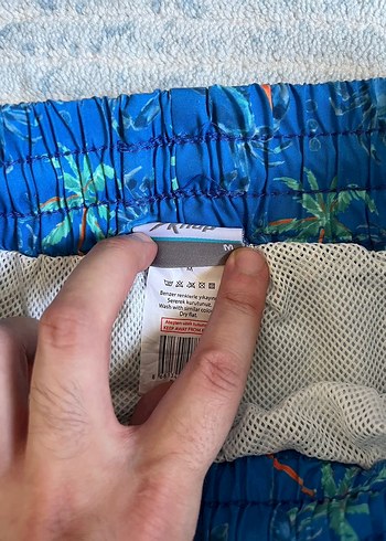 Mavi Erkek Mayo Şort palmiye desenli - Görsel 4