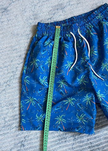 Mavi Erkek Mayo Şort palmiye desenli - Görsel 6