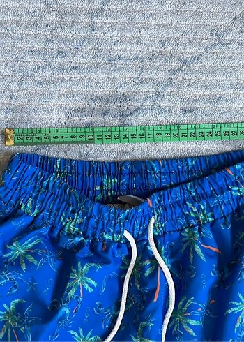 Mavi Erkek Mayo Şort palmiye desenli - Görsel 5