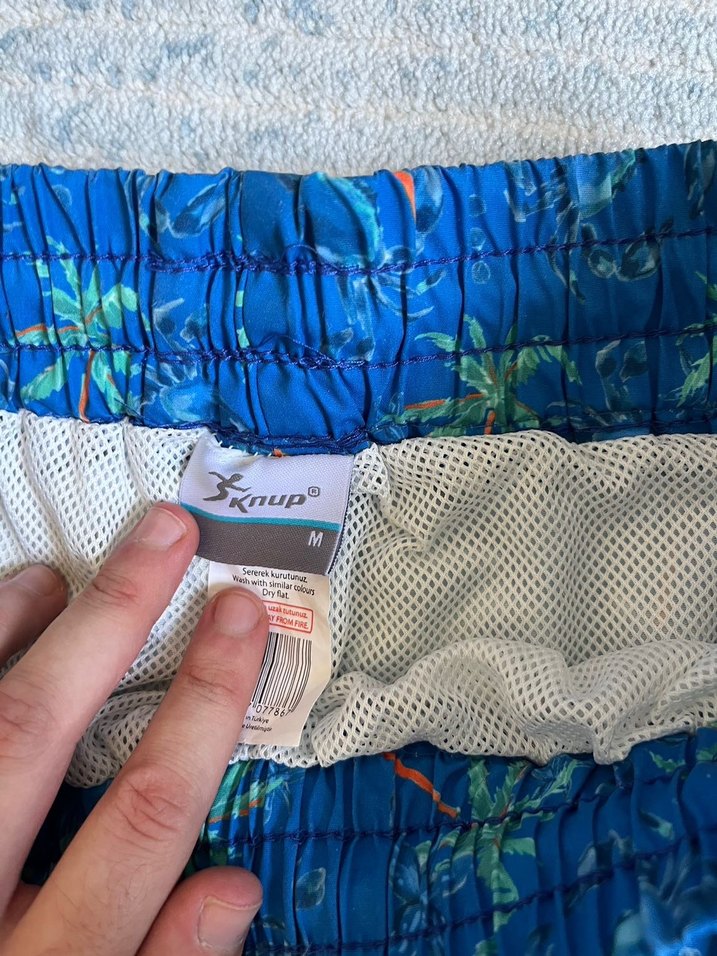 Mavi Erkek Mayo Şort palmiye desenli - Görsel 3