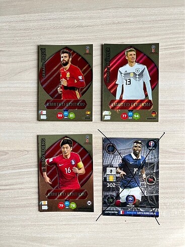 Dünya Kupası 2018 Panini Limited Kart