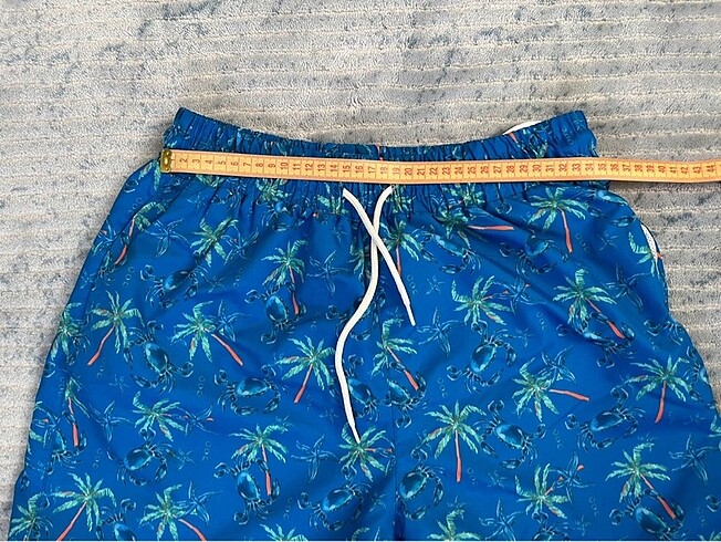 Erkek mavi mayo şort - Görsel 6