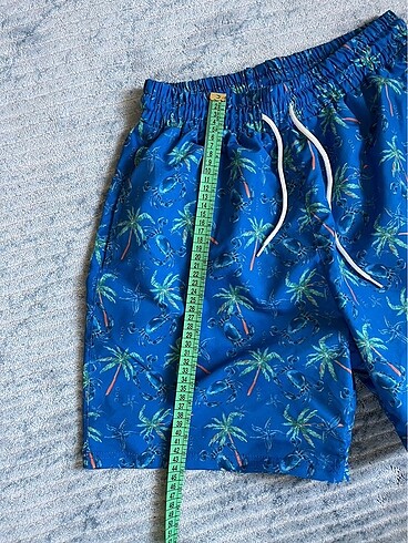 Erkek mavi mayo şort - Görsel 5